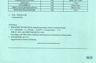 热工麻豆视频免费版证书报告结果页图片
