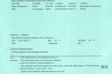 制造业麻豆最新网址证书报告说明页图片